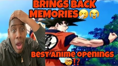 BEST ANIME OPENINGS⁉️|ALL DRAGON BALL Z OPENINGS (REACTION)