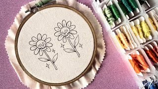 Cute Skull Flowers Embroidery Embroidery For Beginners - Lets Explore