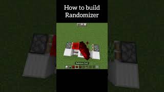 How to build Randomizer Minecraft bedrock