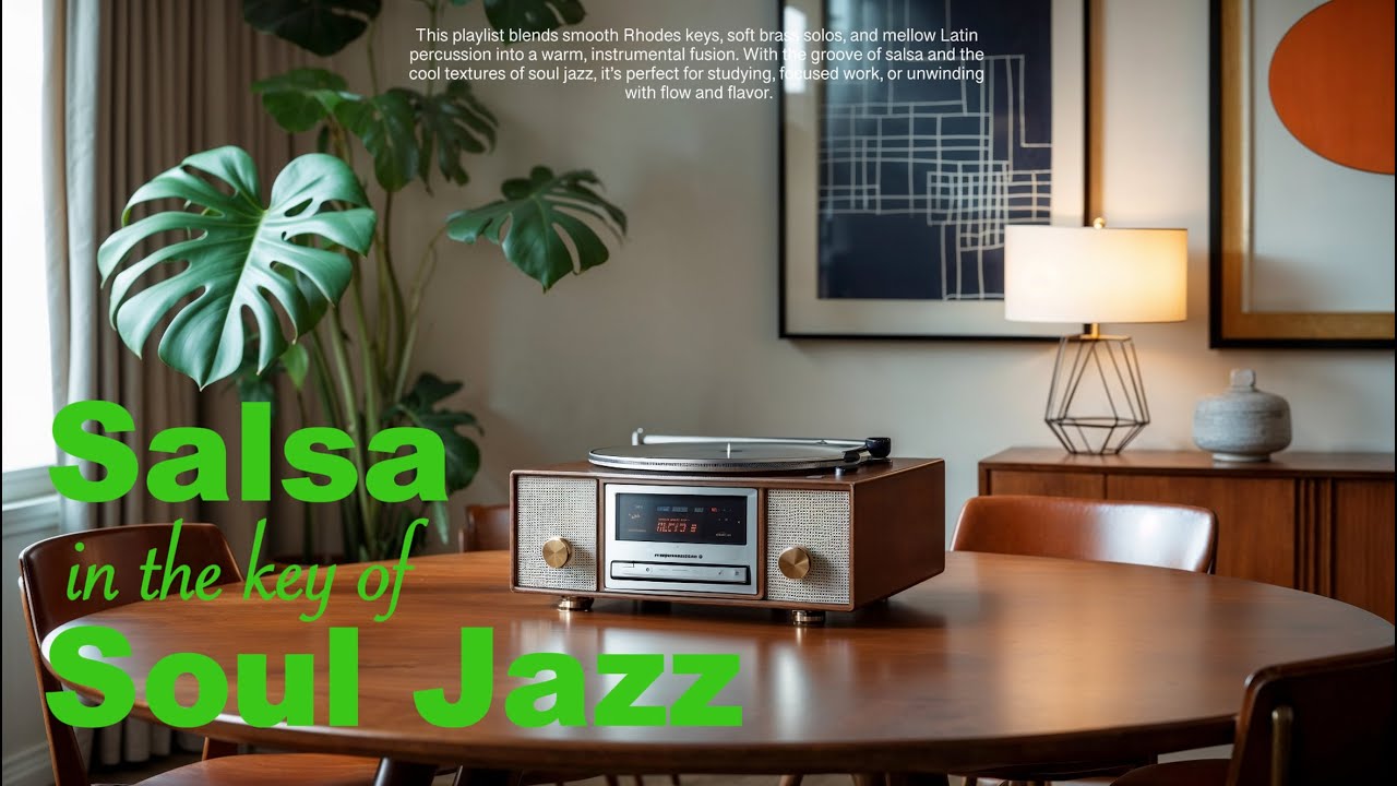 Salsa Background Music with Soul Jazz | Smooth Instrumental Fusion for Work & Study