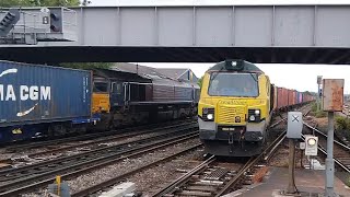 trains and tones at Eastleigh 28/5/2024