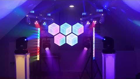 A.I. Lightshow Force 1.0 in MAX mode.  Fully automated light show, no programming.