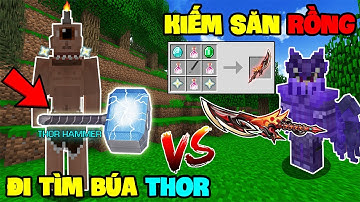 MINECRAFT KỴ SĨ RỒNG 2 - TẬP 22 | CHẾ TẠO KIẾM SĂN RỒNG, TÌM BÚA THOR, ĐÁNH BẠI NGƯỜI KHỔNG LỒ