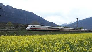 Bahnverkehr Schweiz: ICE bei Chur - April 2017