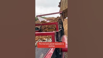 how to #separating #rocks #stones #gravel with high #mud #clay content, the #separator can help you