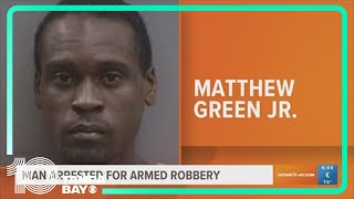 Man arrested for armed robbery