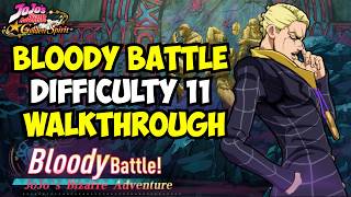 Ultimate Bloody Battle Difficulty 11 Walkthrough | JoJo Golden Spirit