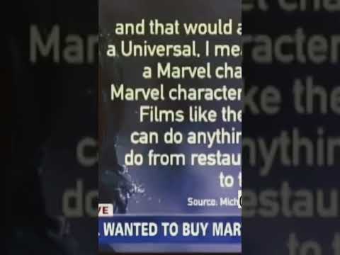 Clip of Michael Jackson saying he planned to by Marvel and Universal