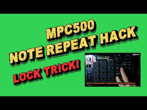 Akai MPC500 Note Repeat Hack