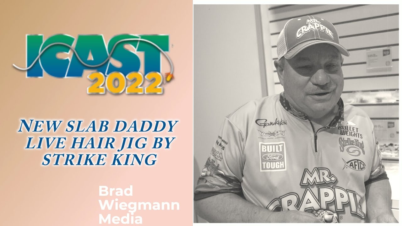 Mr Crappie Wally Marshall reveals his new Strike King Slab Daddy Live Hair  Jig at ICAST 2022 