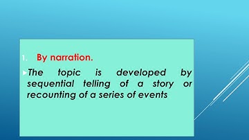 PATTTERNS OF PARAGRAPH DEVELOPMENT VIDEO