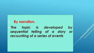 PATTTERNS OF PARAGRAPH DEVELOPMENT VIDEO