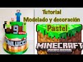 Minecraft Cake Modelados y decoración en Fondant ( Tutorial)