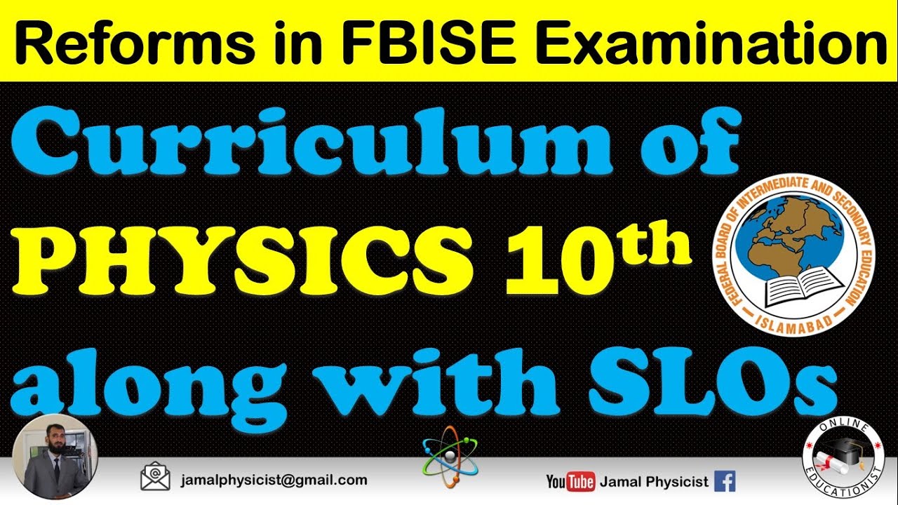 Curriculum of 10th Class Physics along with SLOs | Reforms in FBISE Examination | Urdu Hindi