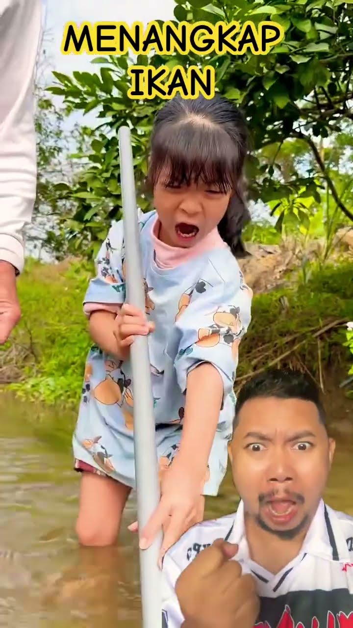 MENANGKAP IKAN DISUNGAI!!!?? #fishing #funny #baby #comedy #woodworking