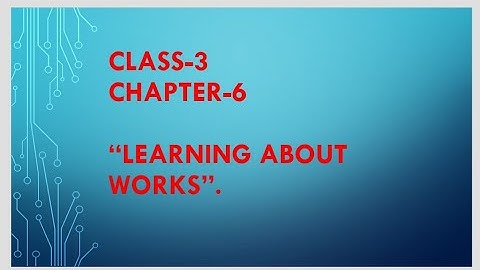 DAV class-3 sst chapter-6 question/answer "learning about works"