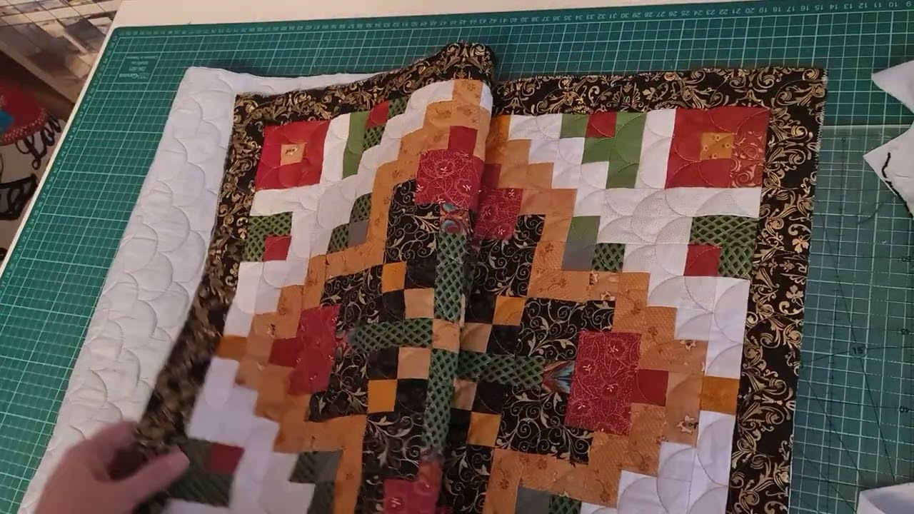 🌷Как обрезать квилт и исправить перекосы.