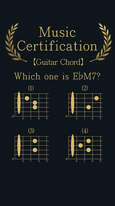 【Guitar Chord】Which one is E♭M7? #Guitarchord #chorddiagrams #GuitarLesson