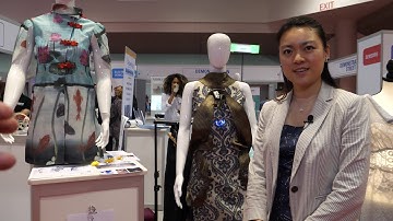 Physicist Kitty fashion designs at IDTechEx Show! USA