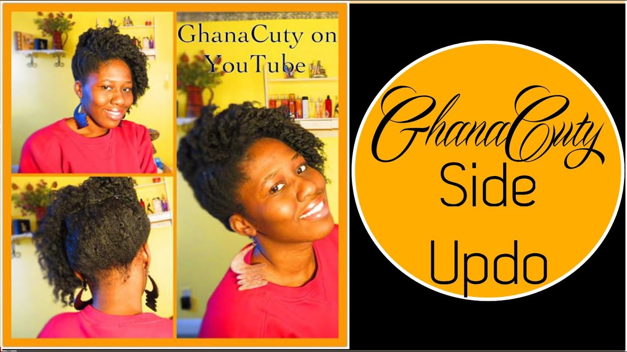 Side Updo Natural Hair Tutorial