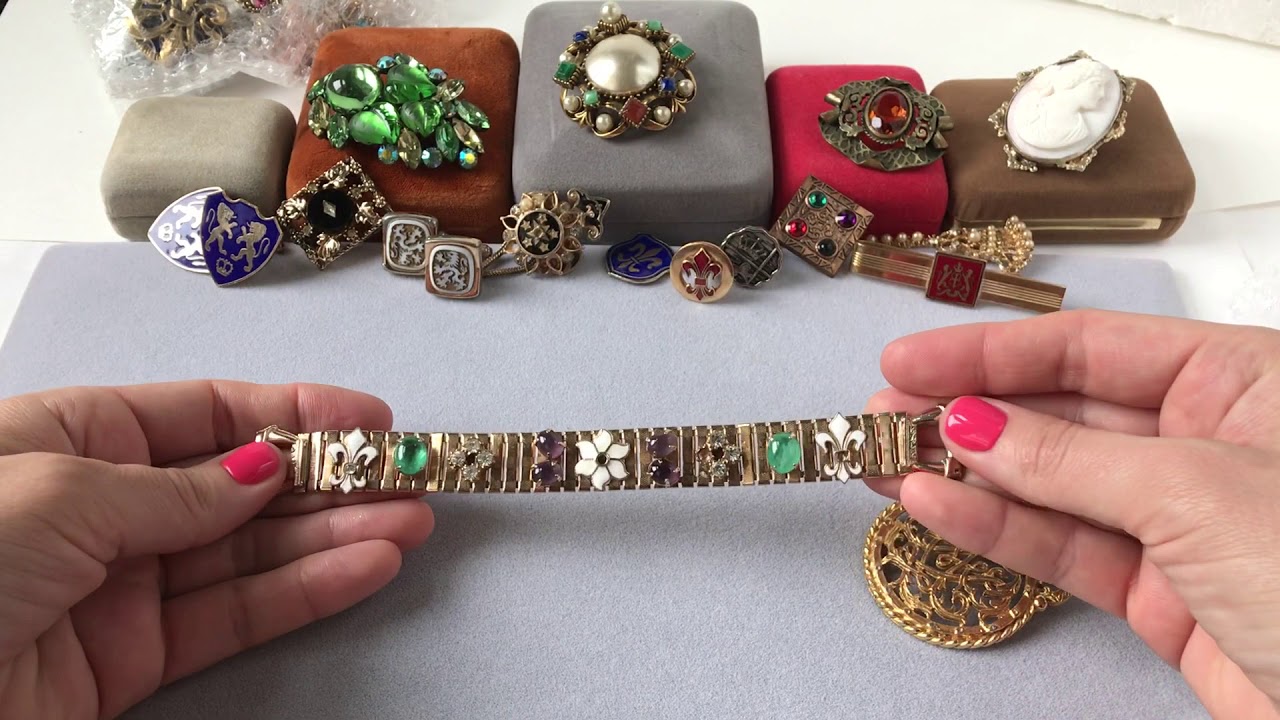 Распаковка лома винтажной бижутерии