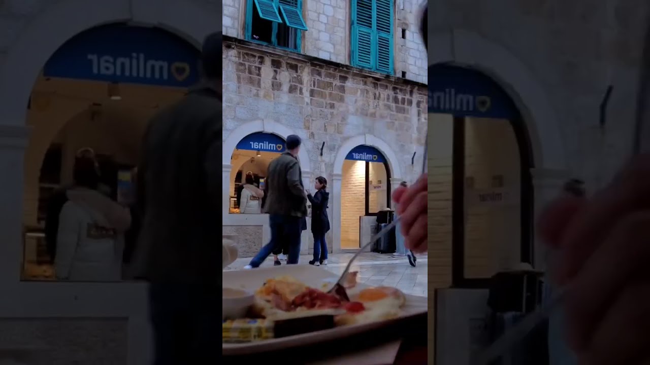 My first heavy breakfast in Dubrovnik @cafefestival 