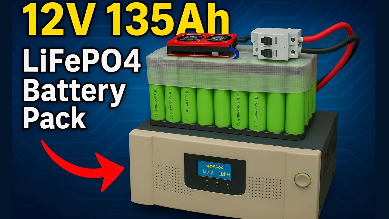 Safely Build a 12V 135Ah LiFePO4 Battery Pack – DIY Step-by-Step! - YouTube