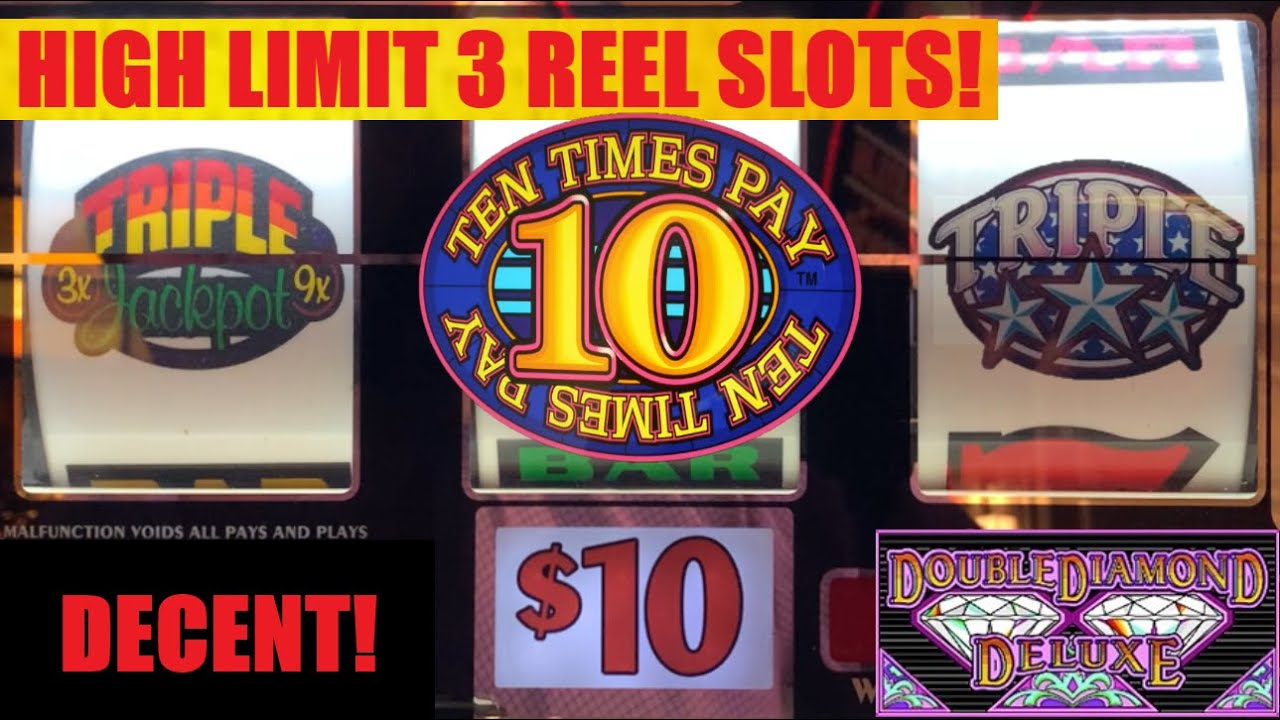 Nice wins converting my Free play into cash on 10 Times Pay! High Limit 3 Reel slots!