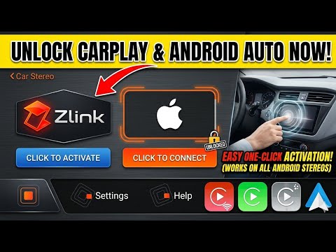 Self activate Zlink for Apple car play & Android Auto