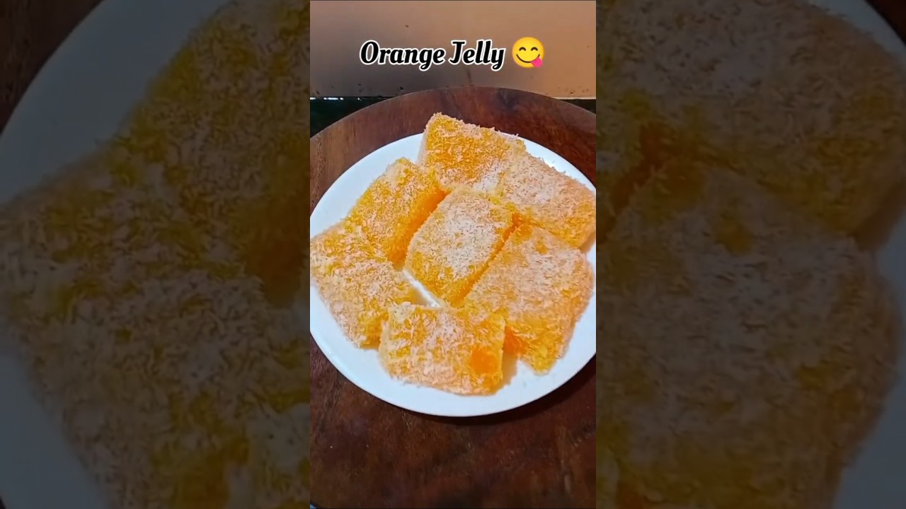 Healthy Orange Jelly | Only 3 Ingredients | Quick and Easy Dessert 