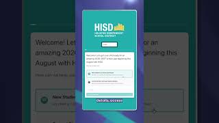 Complete the Online HISD Annual Student Update