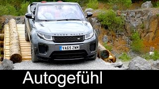 Offroad driving Range Rover Evoque Convertible new neu SUV Cabriolet