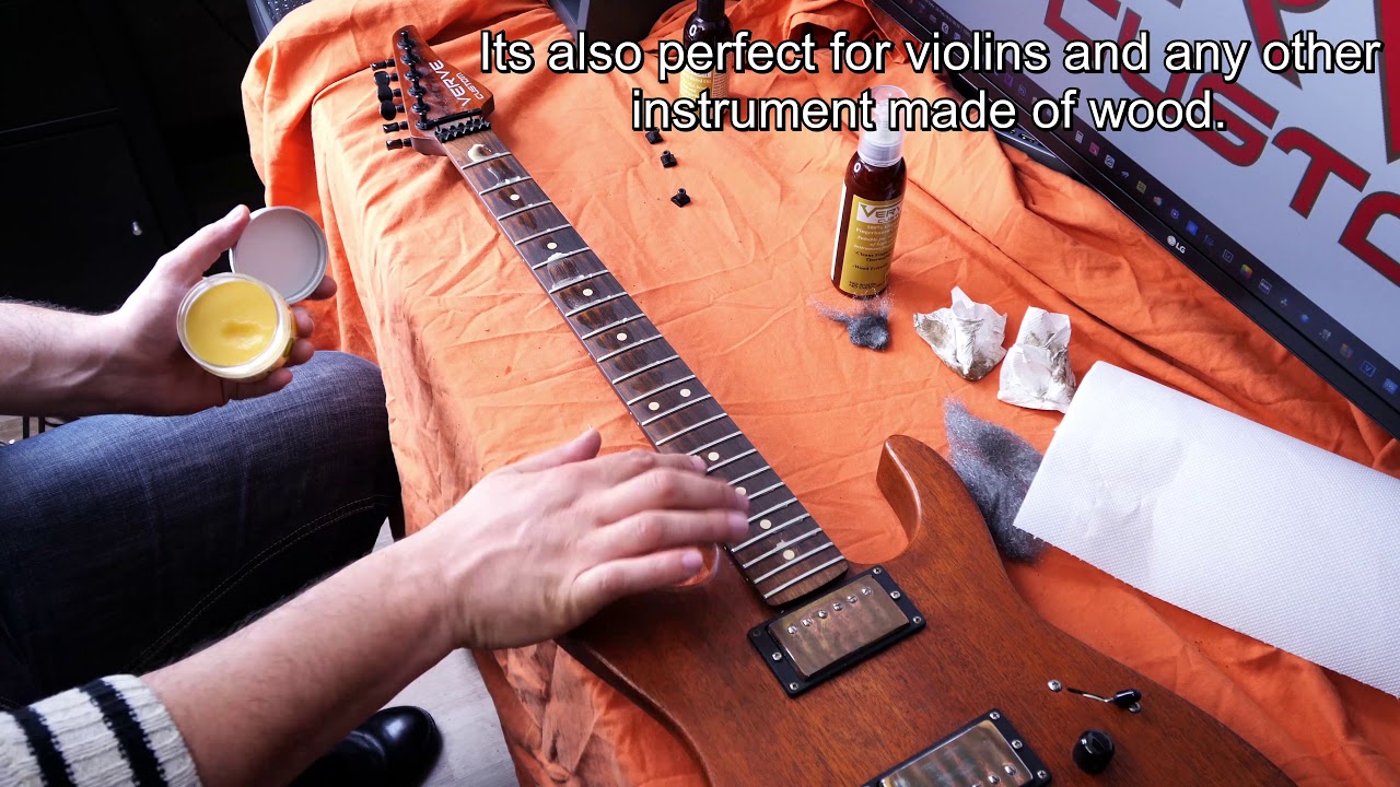 Verve Guitar and Violin Organic Instrument Care . Cleanser, Wax