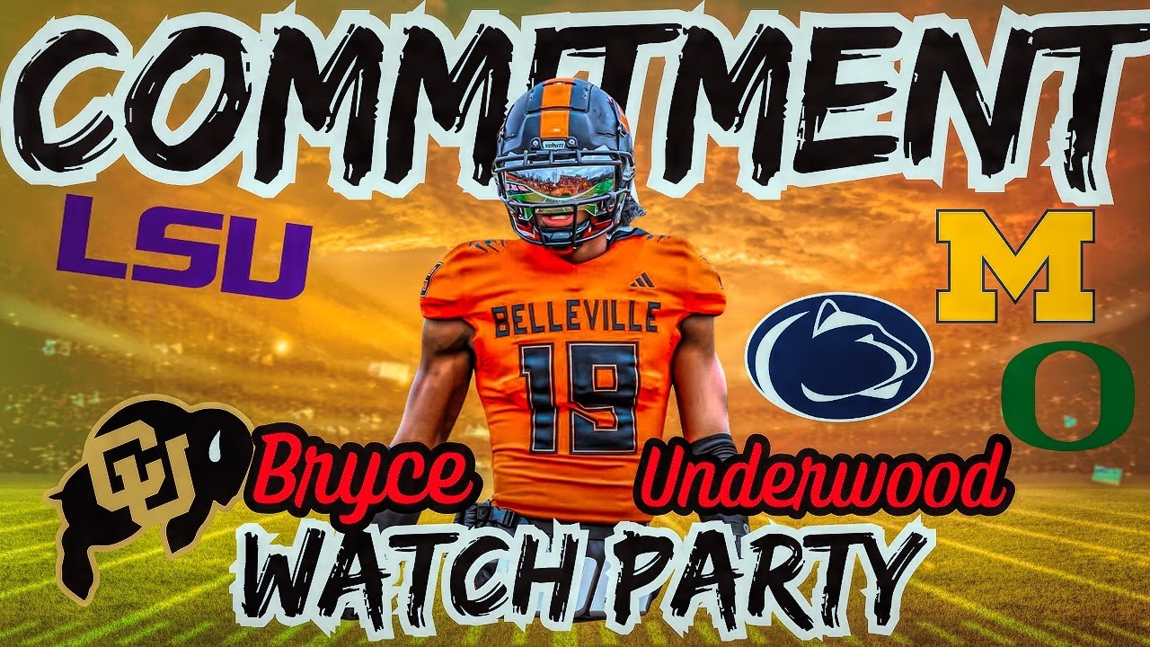 #1 QB Bryce Underwood Commitment WATCH PARTY - Colorado, LSu, Michgan & More