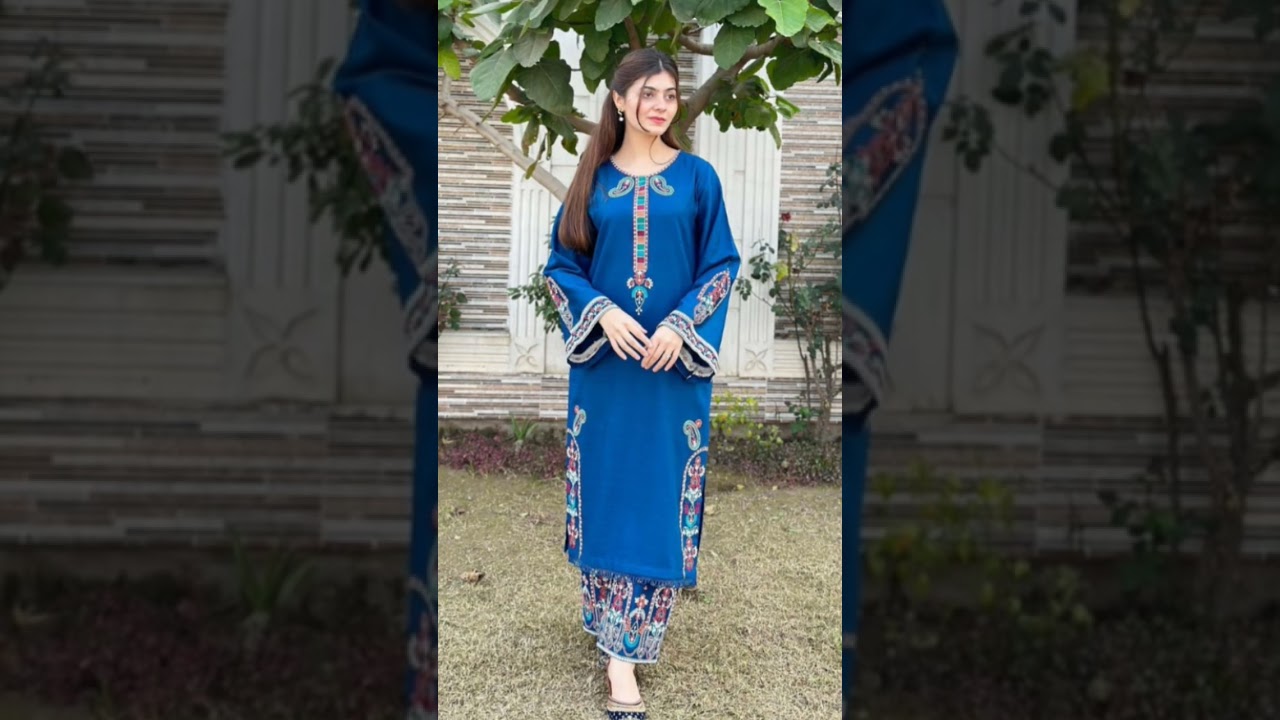 |New Pakistani Style woolen suits 2024|