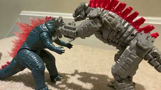 Evolved Godzilla versus Mecha Godzilla