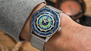 A Fun & Colorful Dive Watch With Worldtimer Functionality - MIDO Ocean Star Decompression Worldtimer