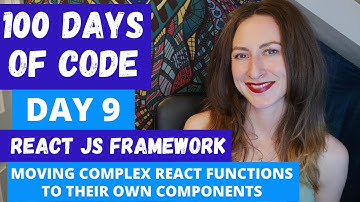 REACT, CREATING COMPONENTS | 100 DAYS OF CODE | DAY 9 | TECH, CODE & CAREER CHANNEL | LILLY CODE