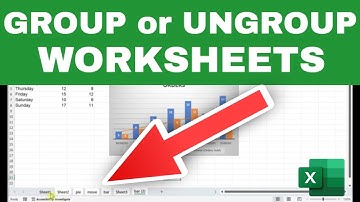 How to GROUP or UNGROUP WORKSHEETS in Excel (Easy!)
