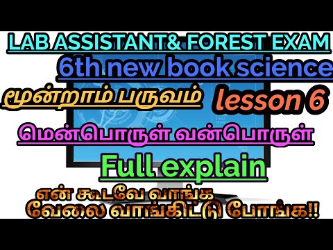 🖥🖥6th std Science new book /ஆறாம் வகுப்பு மூன்றாம் பருவம்/ lesson6/வன்பொருள் மென்பொருள்/Full explain