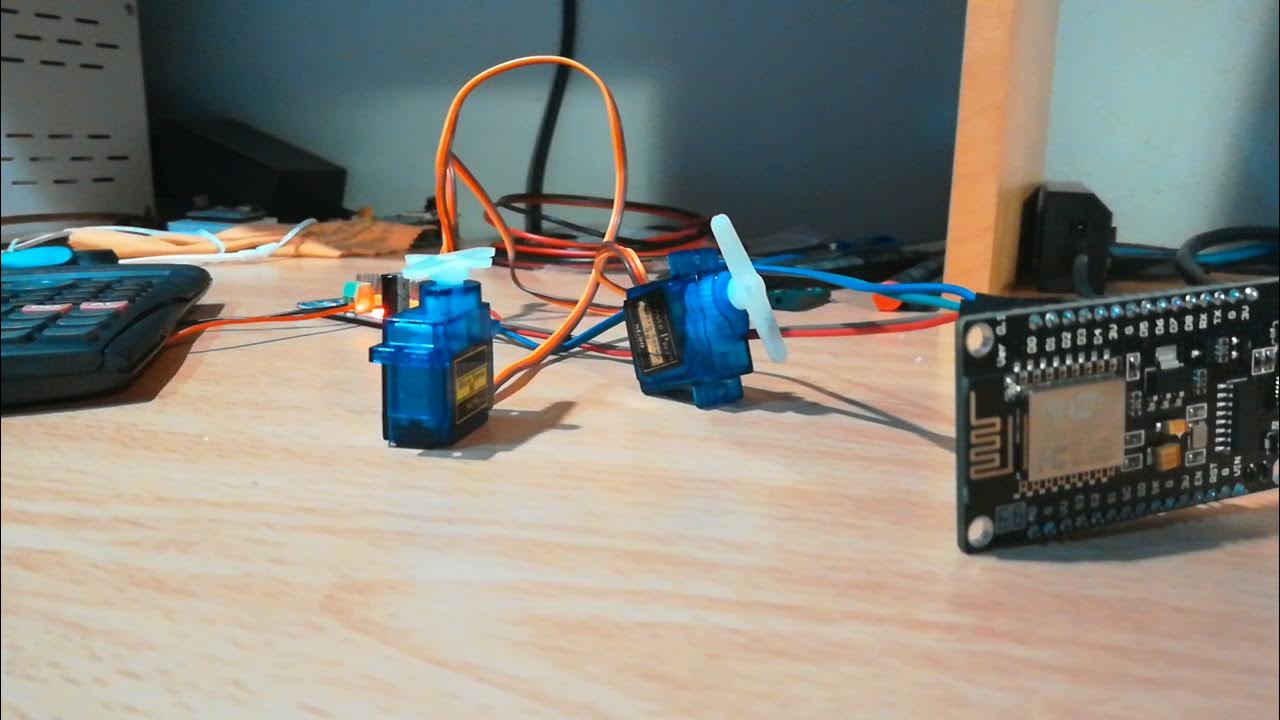 esp8266 + pca9685, 2 servos test YouTube