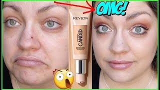 BEST NEW DRUGSTORE FOUNDATION!? | Let's Test!: Revlon "CANDID" Anti-Pollution Foundation
