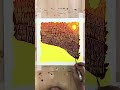 Mesmerizing Sunset Abstract Painting 🌅 | Satisfying Textured Art Process #Shorts