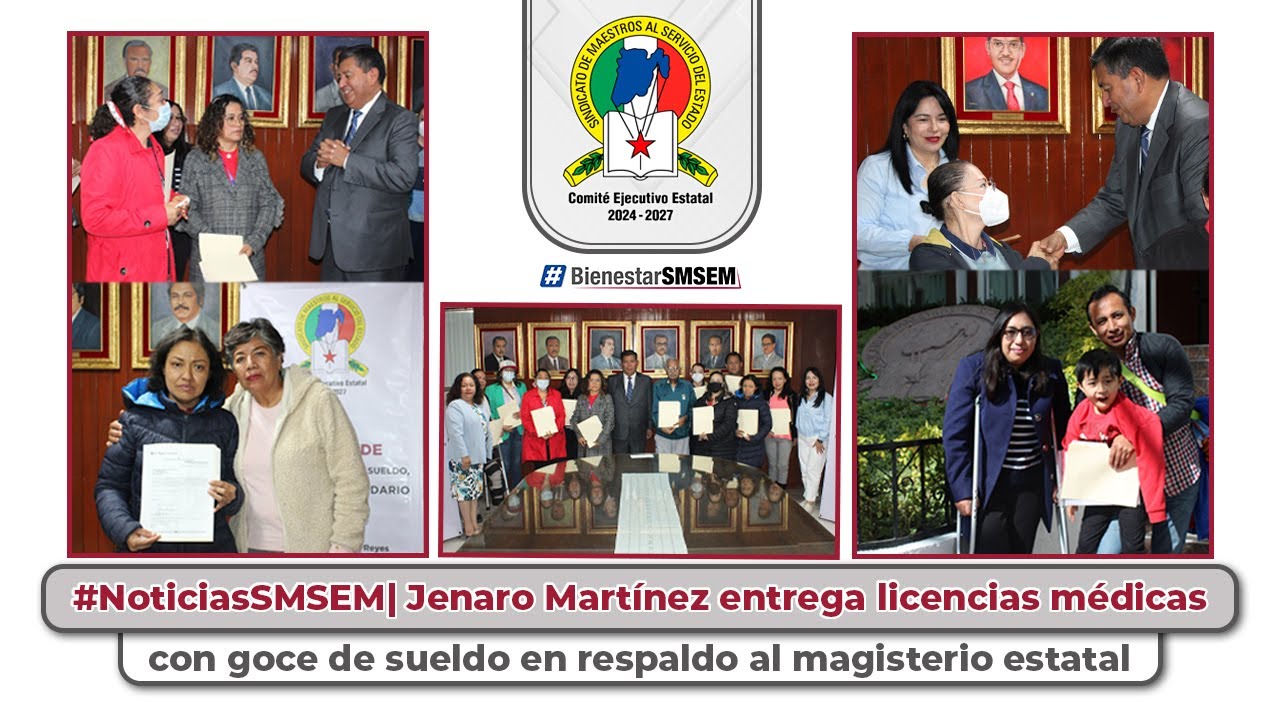 Jenaro Martínez entrega licencias médicas con goce de sueldo en respaldo al magisterio estatal