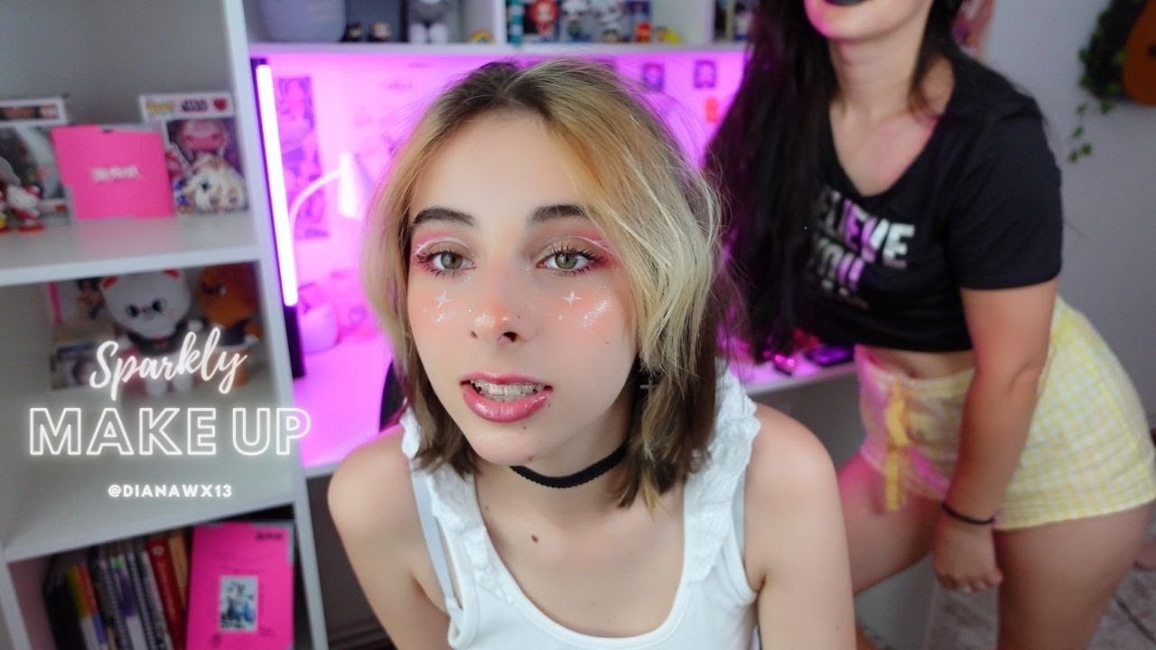 Mom Does My Sparkly Makeup! YouTube