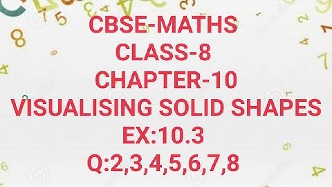 CBSE-MATHS|CLASS-8|CHAPTER-10|VISUALISING SOLID SHAPES|EX:10.3|Q:2,3,4,5,6,7,8|Malayalam|MJ ACADEMY|