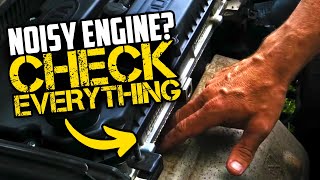 NOISY ENGINE & How To Diagnose  Knocking squealing Whining Pinging Rattling Hissing Groan