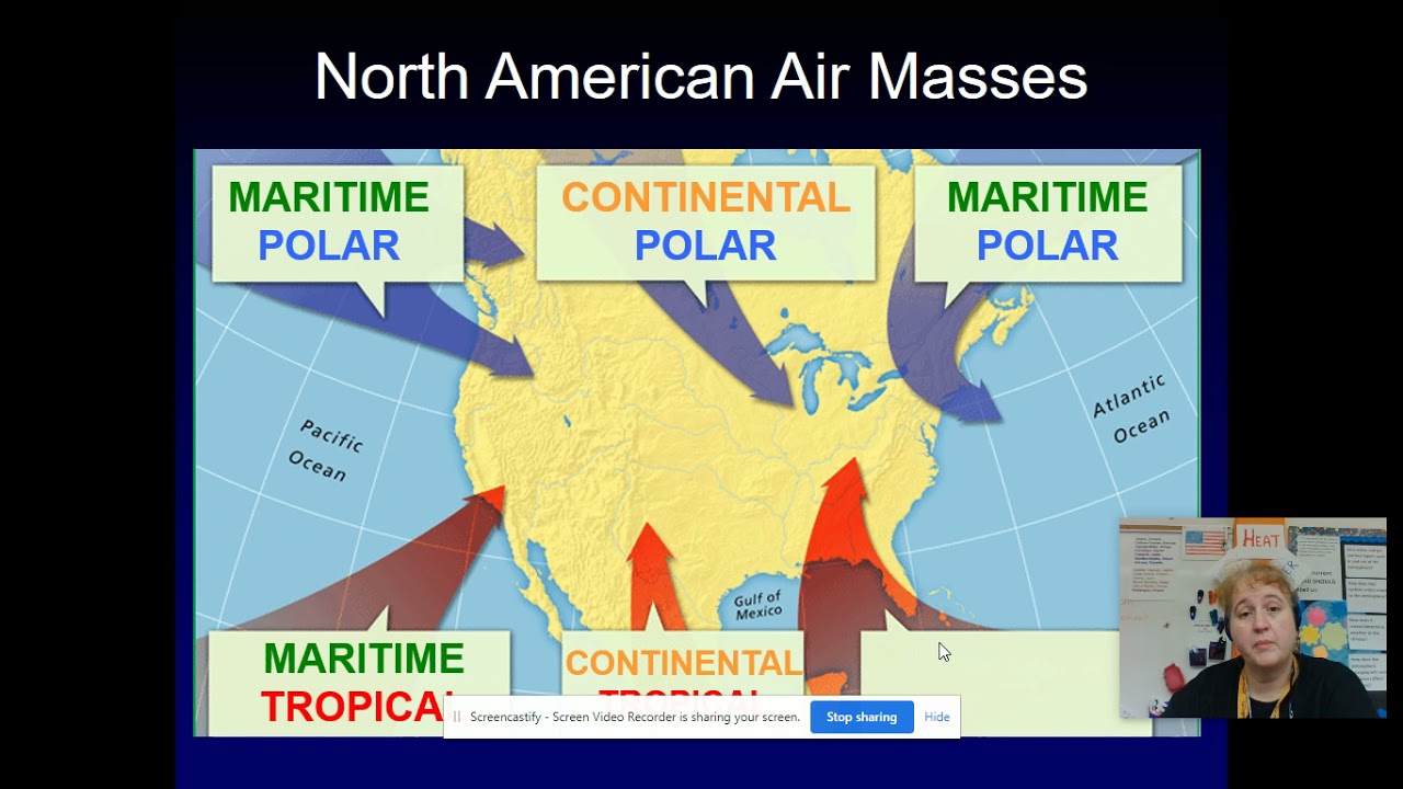 Label air masses on a map YouTube