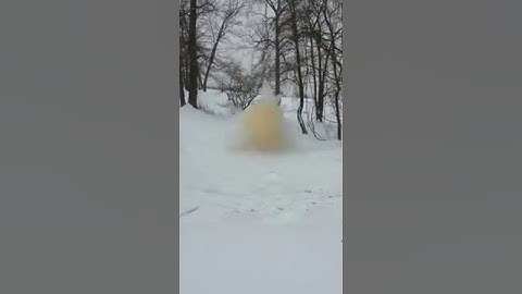 1lb H2 Exploding Target vs Snowman