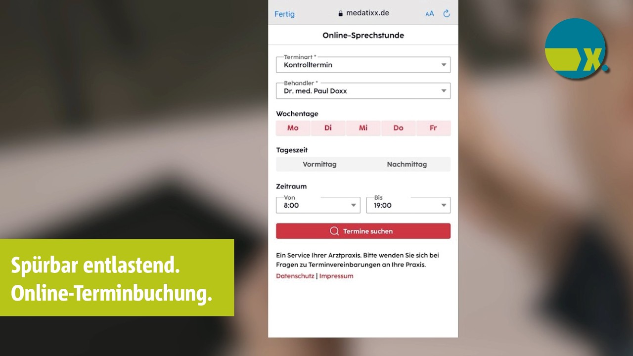 Praxis-Patienten-Kommunikation mit x.webtermin und gesund.de